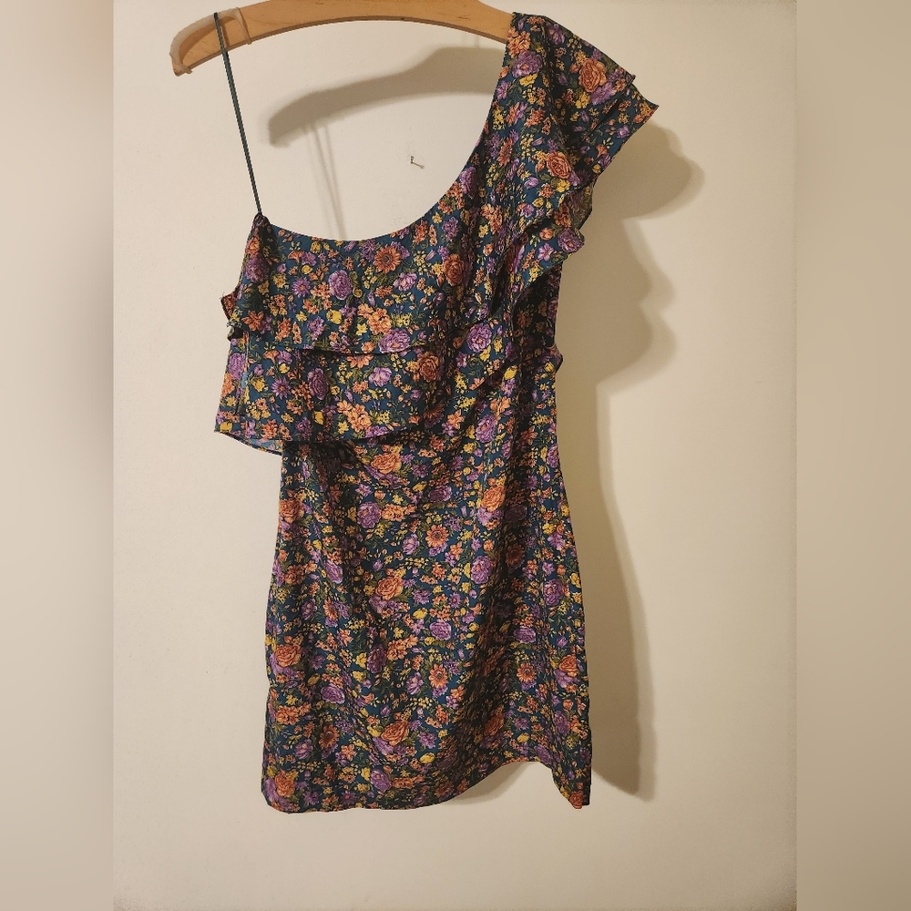 Torn by Ronny Kobo One Shoulder Mini Dress